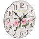 Horloge murale vintage fleur 30 cm 