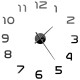 Horloge murale 3d design moderne 100 cm xxl noir 