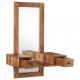 Miroir cosmétique avec 2 tiroirs bois solide de sesham 
