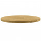 Dessus de table bois de chêne massif rond épaisseur 44 mm - Diamètre au choix 
