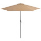 Parasol d'extérieur avec poteau en métal 300 cm - Couleur au choix 