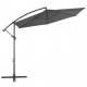 Vidaxl parasol en porte-à-feux avec poteau aluminium 300 cm anthracite 