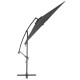 Parasol en porte-à-faux avec poteau aluminium 300 cm anthracite  