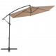 Vidaxl parasol en porte-à-feux avec poteau en aluminium 300 cm taupe 