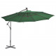 Vidaxl parasol en porte-à-feux et poteau métallique 350 cm vert 