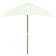 Parasol avec mât en bois 150 x 200 cm sable helloshop26 02_0008111 