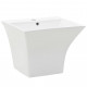 Vidaxl lavabo mural céramique blanc 500 x 450 x 410 mm 