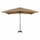 Parasol en porte-à-faux et mât en aluminium 250x250 cm - Couleur au choix 