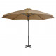 Parasol en porte-à-faux avec poteau en aluminium 300 cm Taupe 