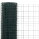 Grillage Acier avec revêtement en PVC 10x0,5 m Vert 