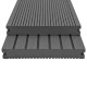 Panneaux de terrasse solides et accessoires wpc 20m² 2,2 m gris 