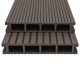 Panneaux de terrasse creux wpc 10 m² 2,2 m marron foncé 