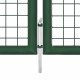 Portillon acier 350x100 cm vert 