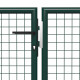 Portail de jardin acier 500 x 75 cm vert 