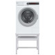 Socle avec étagère coulissante pour la machine à laver blanc 