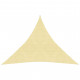 Parasol en pehd triangulaire 3,6x3,6x3,6 m beige 