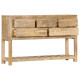 Buffet 120 x 30 x 75 cm bois de manguier massif 