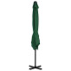 Parasol avec base portable 2,5 x 2,5 cm vert helloshop26 02_0008062 