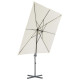 Parasol avec base portable 2,5 x 2,5 m - Couleur au choix 