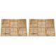 Dalles de terrasse  50x50 cm bois - Couleur et nombre pièces au choix 