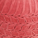 Pouf velours de coton design de sarrau 40 x 30 cm rose 