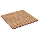 Carreaux de terrasse 22 pcs 30 x 30 cm 2 m² wpc - Couleur au choix 