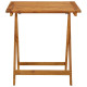 Table pliable de jardin 70x70x75 cm bois d'acacia massif 