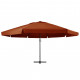 Parasol d'extérieur avec mât en aluminium 600 cm Terre cuite 