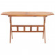 Table pliable de jardin 135 x 85 x 75 cm bois d'acacia massif 