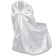 Housses de chaise pour banquet de mariage 12 pcs blanc 