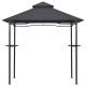 Belvédère de barbecue 240x150x255 cm anthracite acier 