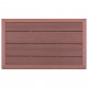 Élément de plancher pour douche solaire Marron 101x63x5,5cm WPC 