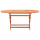 Table de jardin pliable 160x85x74 cm bois d'eucalyptus solide 