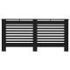 Cache-radiateur noir 172x19x81,5 cm mdf 