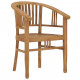 Chaises de jardin 2 pcs bois de teck solide 