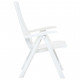 Chaises inclinables de jardin 2 pcs plastique - Couleur au choix 