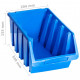 Bacs empilables de stockage 14 pcs bleu plastique 
