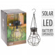 Lampe à ampoule solaire métal avec 10 led 