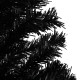 Sapin de Noël artificiel avec support Noir 180 cm PVC 