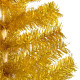 Sapin de Noël artificiel avec support Doré 215 cm PET 