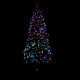 Sapin de Noël artificiel avec support Vert 240 cm Fibre optique 