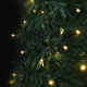  Sapin de Noël artificiel avec guirlandes et LED vert 150 cm 