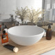 Lavabo rond de salle de bain 32,5x14 cm céramique - Couleur au choix 