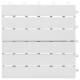 Carreaux de terrasse 10 pcs blanc 30x30 cm bois d'acacia solide 