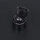 Pomme de douche pluie pulvérisateur pommeau de douche tête de douchette accessoire de salle de bain acier inoxydable 20 cm ronde noir 