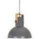 Lampe suspendue industrielle 25 w rond manguier 52 cm e27 - Couleur au choix Gris