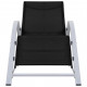 Chaise longue textilène et aluminium - Couleur au choix 