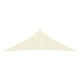 Voile toile d'ombrage parasol 160 g/m² 3,5 x 3,5 x 4,9 m pehd - Couleur au choix Crème