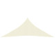 Voile toile d'ombrage parasol triangulaire 160 g/m² pehd 4 x 5 x 5 m - Couleur au choix Crème
