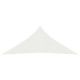 Voile toile d'ombrage parasol triangulaire 160 g/m² pehd 4 x 5 x 5 m - Couleur au choix Blanc